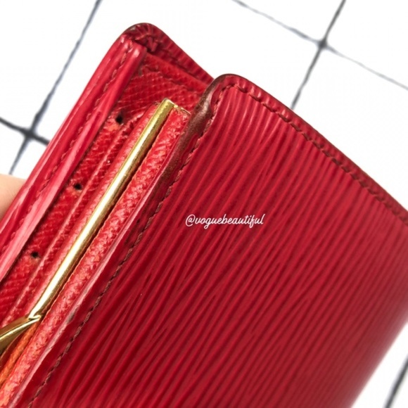Louis Vuitton Epi Leather Red French Wallet - Picture 7 of 8